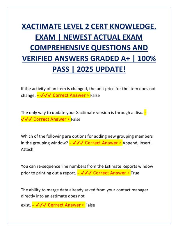 XACTIMATE LEVEL 2 CERT KNOWLEDGE.pdf