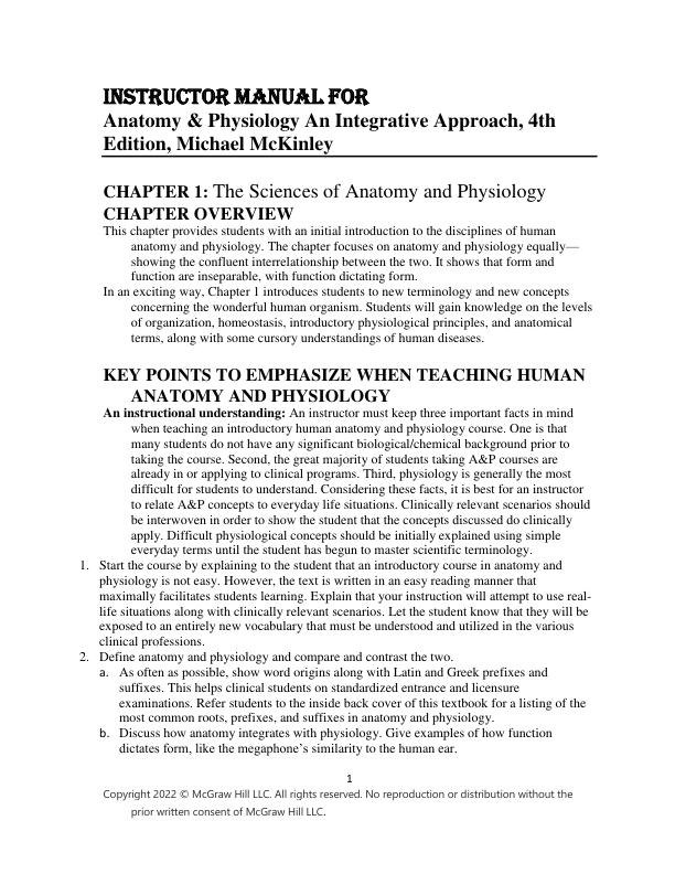 Instructor Manual For Anatomy & Physiology An Integrative Approach, 4th Edition, Michael McKinley.pdf