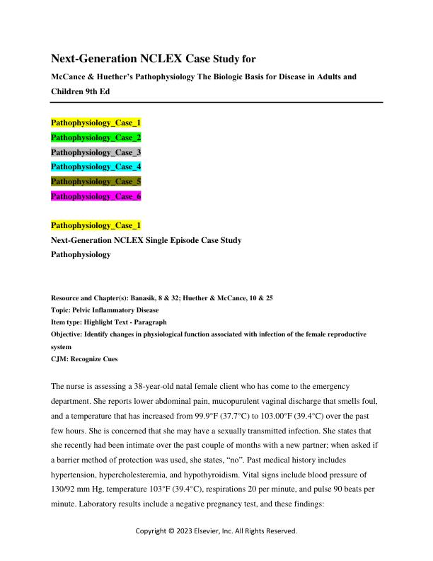 Next-Generation NCLEX Case Study for McCance & Huether’s Pathophysiology The Biologic Basis for Disease in Adults and Children 9th Edition by Julia Rogers.pdf