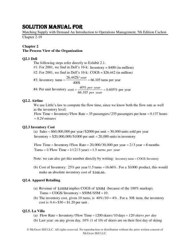 Solution Manual for Matching Supply with Demand An Introduction to Operations Management, 5th Edition Cachon.pdf
