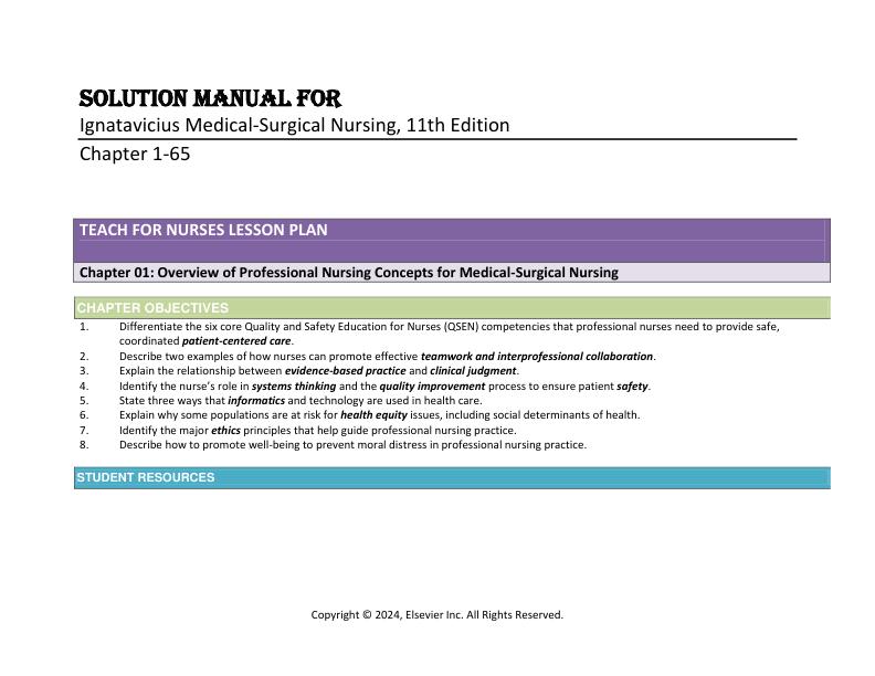 Solution Manual for Medical-Surgical Nursing Concepts for Clinical Judgment and Collaborative Care 11th Edition By Donna D. Ignatavicius, Cherie R. Rebar.pdf