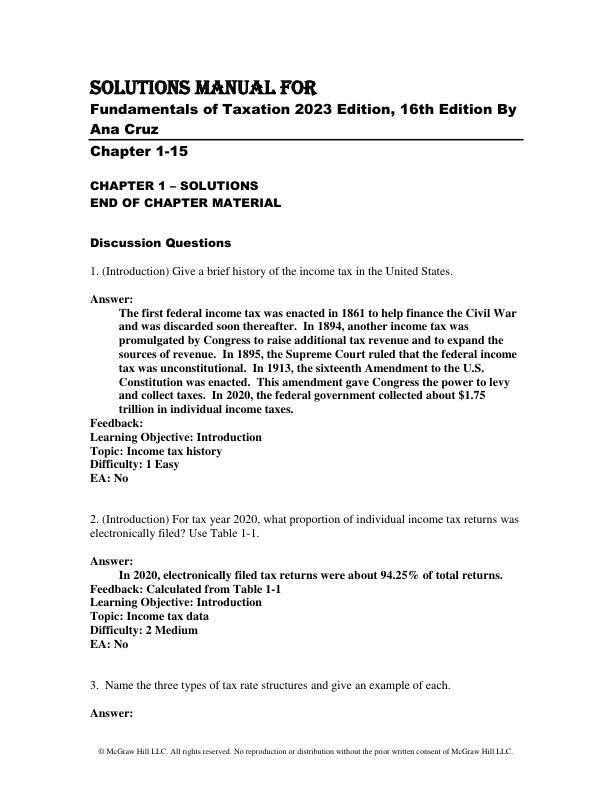 Solution Manual For  Fundamentals of Taxation 2023 Edition, 16th Edition By Ana Cruz, Michael Deschamps, Frederick Niswander, Debra Prendergast, Dan Schisler, Jinhee Trone.pdf