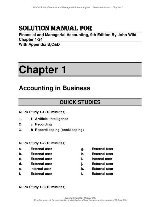 Solution Manual For Financial and Managerial Accounting, 9th Edition By John Wild.pdf