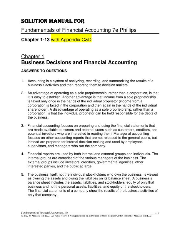 Solution Manual For Fundamentals of Financial Accounting 7th Edition Phillips.pdf