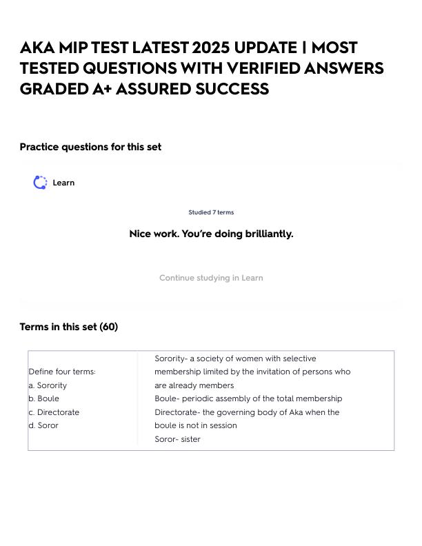 AKA MIP TEST LATEST 2025 UPDATE _ MOST TESTED QUESTIONS WITH VERIFIED ANSWERS GRADED A+ ASSURED SUCCESS.pdf