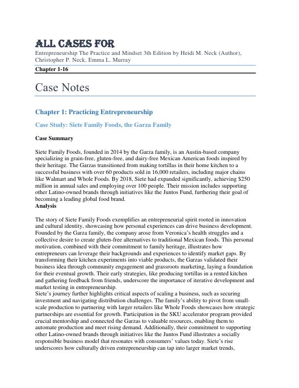 All Cases For Entrepreneurship The Practice and Mindset 3th Edition by Heidi M. Neck, Christopher P. Neck, Emma L. Murray Chapter 1-16.pdf