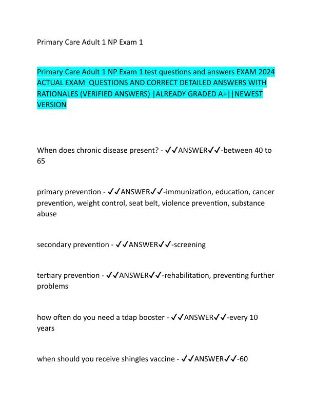 Primary Care Adult 1 NP Exam 1.pdf