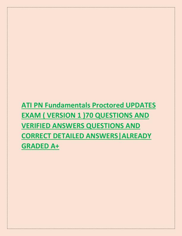 ATI PN Fundamentals Proctored UPDATES EXAM.pdf