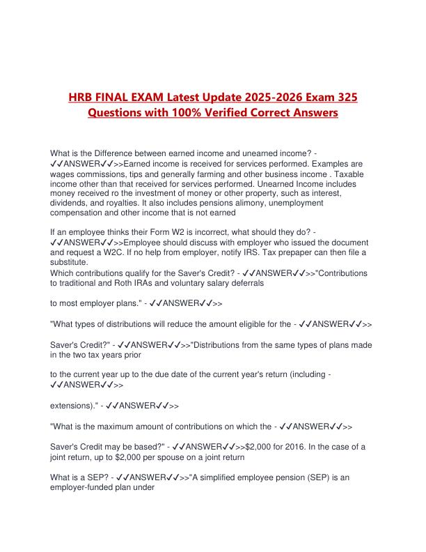 HRB FINAL EXAM Latest Update 2025.pdf