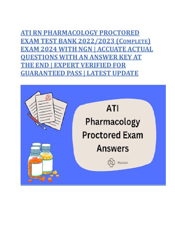 ATI RN PHARMACOLOGY PROCTORED EXAM TEST BANK 2022.pdf