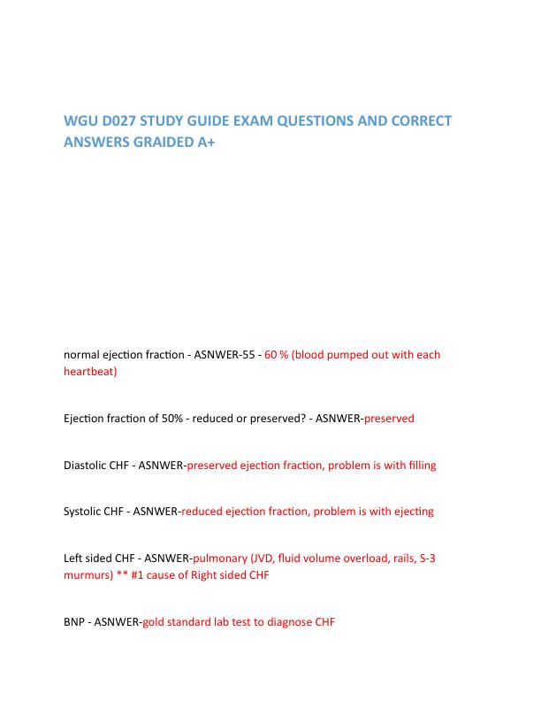 WGU D027 STUDY GUIDE EXAM QUESTIONS AND CORRECT ANSWERS GRAIDED A.pdf