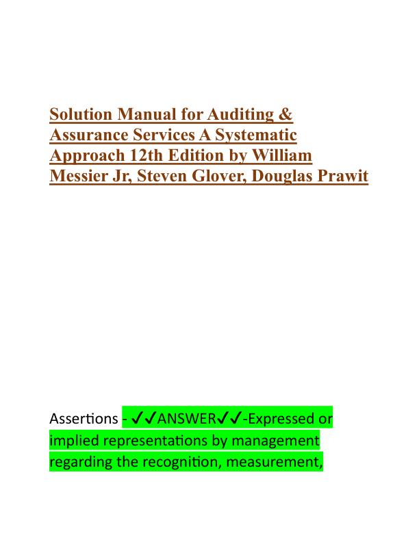 Solution Manual for Auditing.pdf