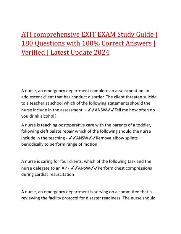 ATI comprehensive EXIT EXAM Study Guide.pdf