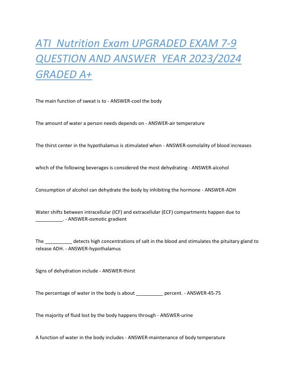 ATI  Nutrition Exam UPGRADED EXAM 7.pdf