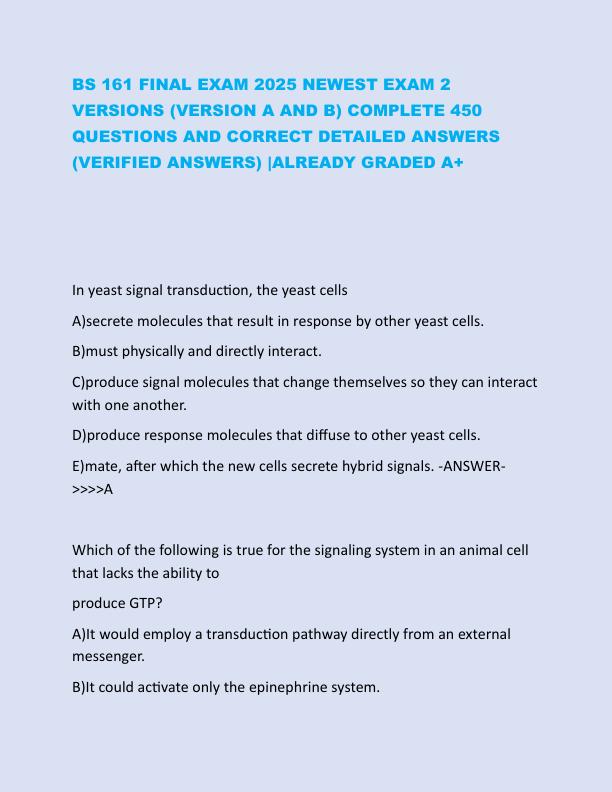 BS 161 FINAL EXAM 2025 NEWEST EXAM 2 VERSIONS.pdf