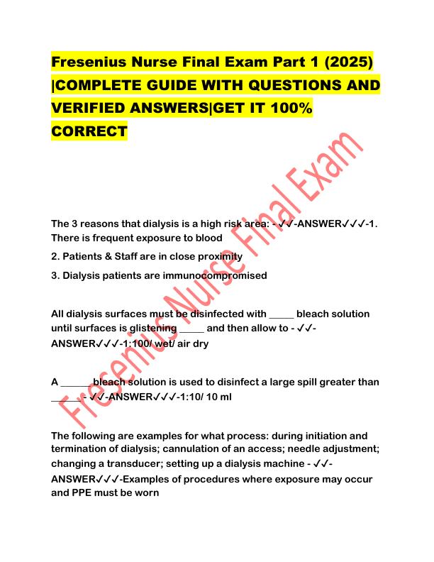 Fresenius Nurse Final Exam Part 1.pdf