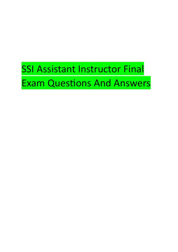 SSI Assistant Instructor Final Exam Questions And Answers.pdf