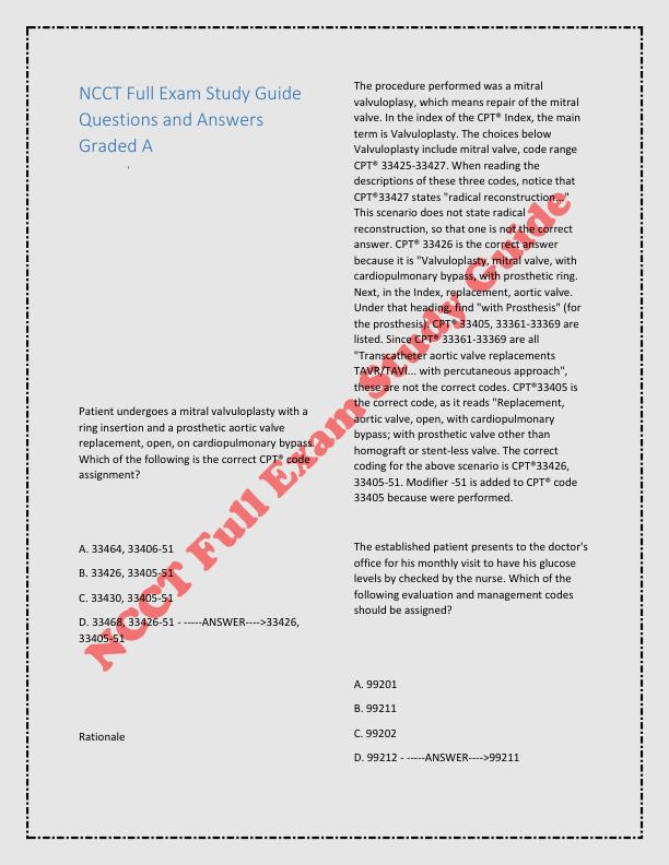 NCCT Full Exam Study Guide Questions and Answers Graded.pdf