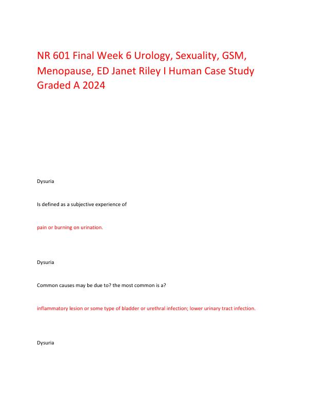 NR 601 Final Week 6 Urology.pdf