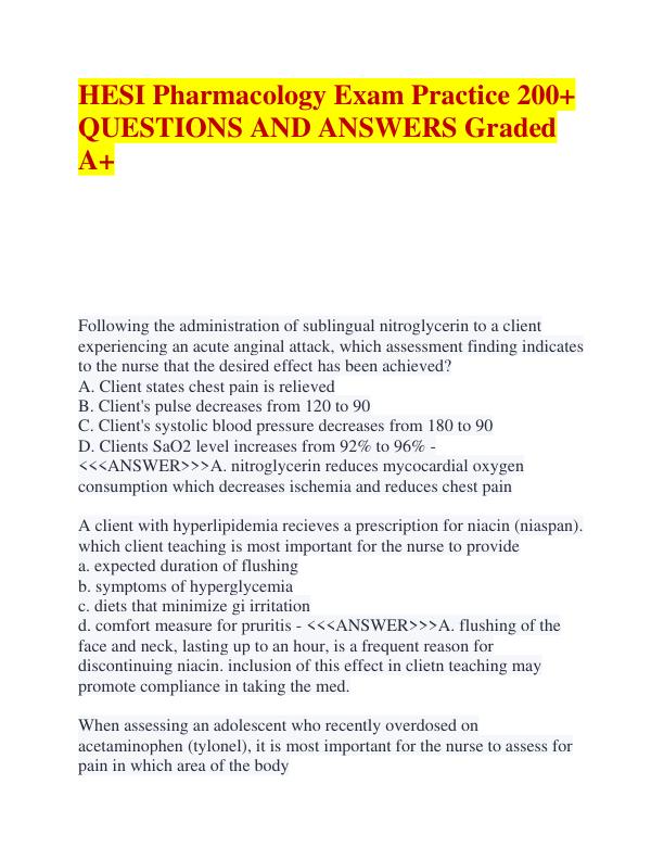 HESI Pharmacology Exam Practice 200 - Copy.pdf