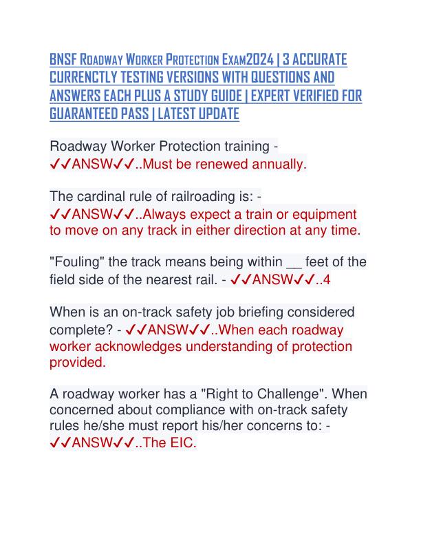 BNSF Roadway Worker Protection Exam2024.pdf