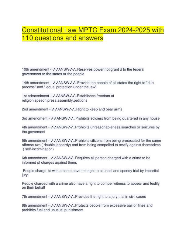 Constitutional Law MPTC Exam 2024n.pdf