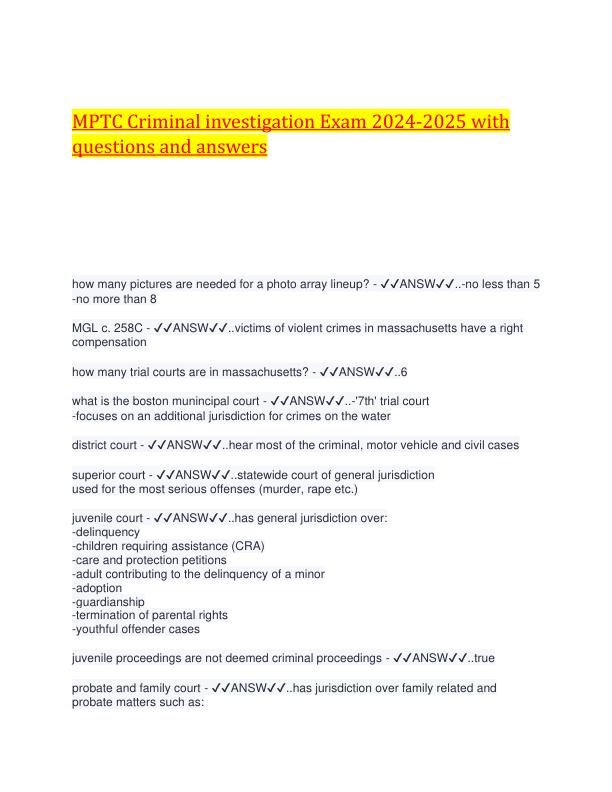 MPTC Criminal investigation Exam 2024.pdf