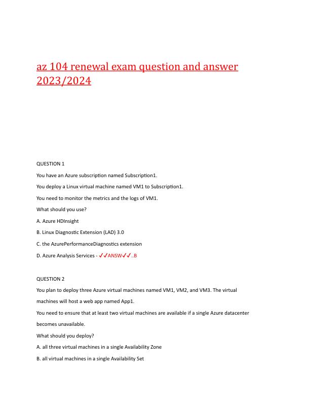 az 104 renewal exam question and answer 2023.pdf