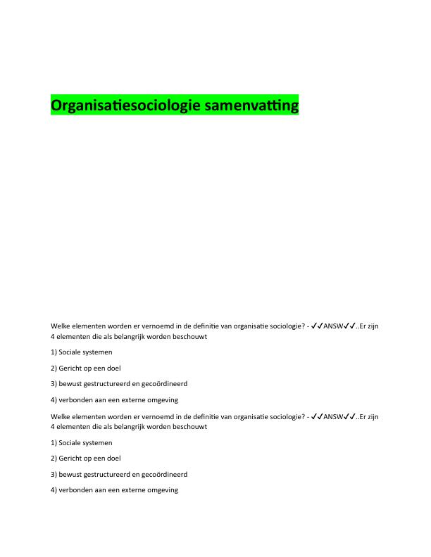 Organisatiesociologie samenvatting.pdf