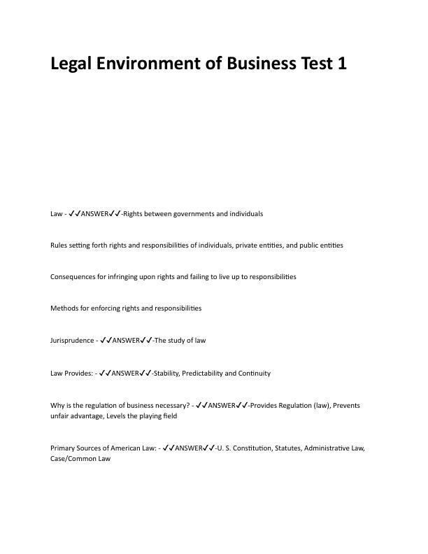 Legal Environment of Business Test 1.pdf