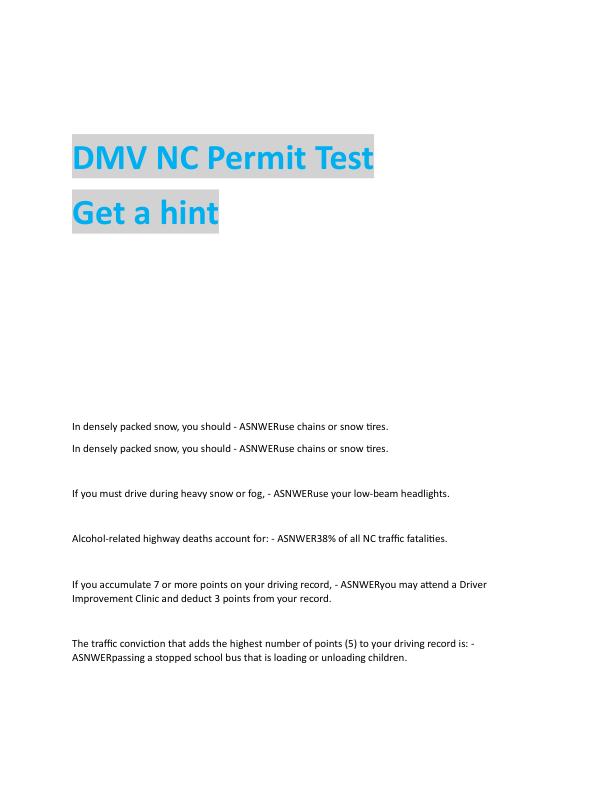 DMV NC Permit Test.pdf