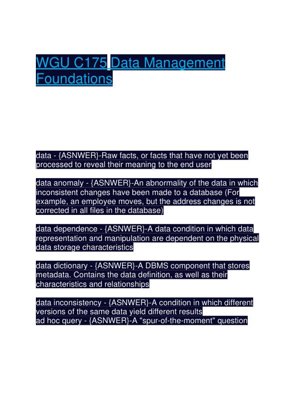 WGU C175 Data Management Foundations.pdf