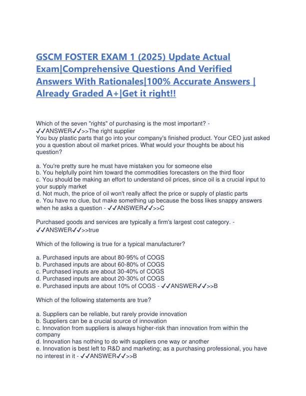 GSCM FOSTER EXAM 1.pdf