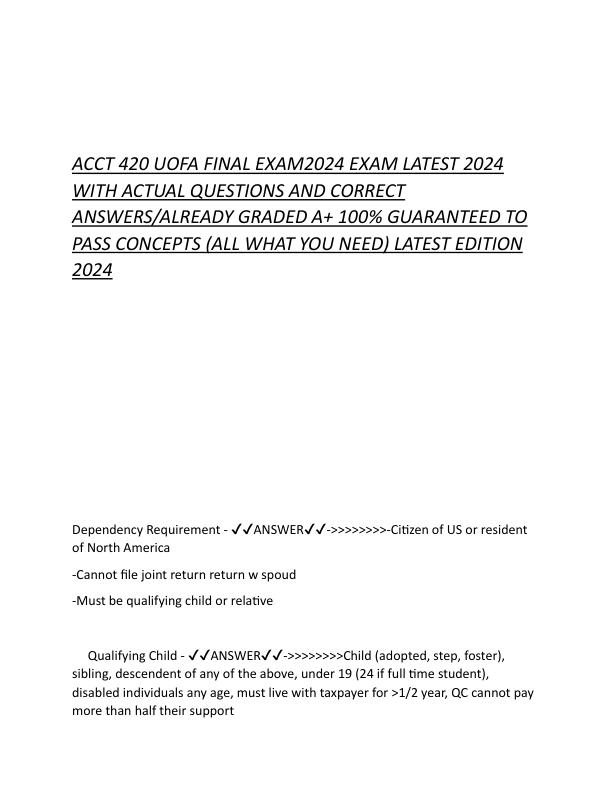 ACCT 420 UOFA FINAL EXAM2024 EXAM LATEST 2024 WITH ACTUAL QUESTIONS AND CORRECT ANSWERS.pdf