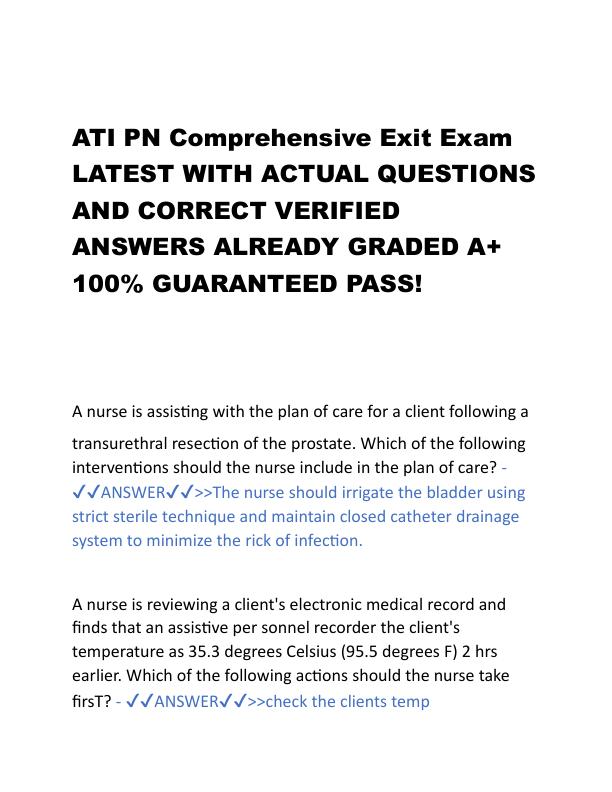 ATI PN Comprehensive Exit Exam LATEST WITH ACTUAL QUESTIONS AND CORRECT VERIFIED ANSWERS ALREADY GRADED A.pdf