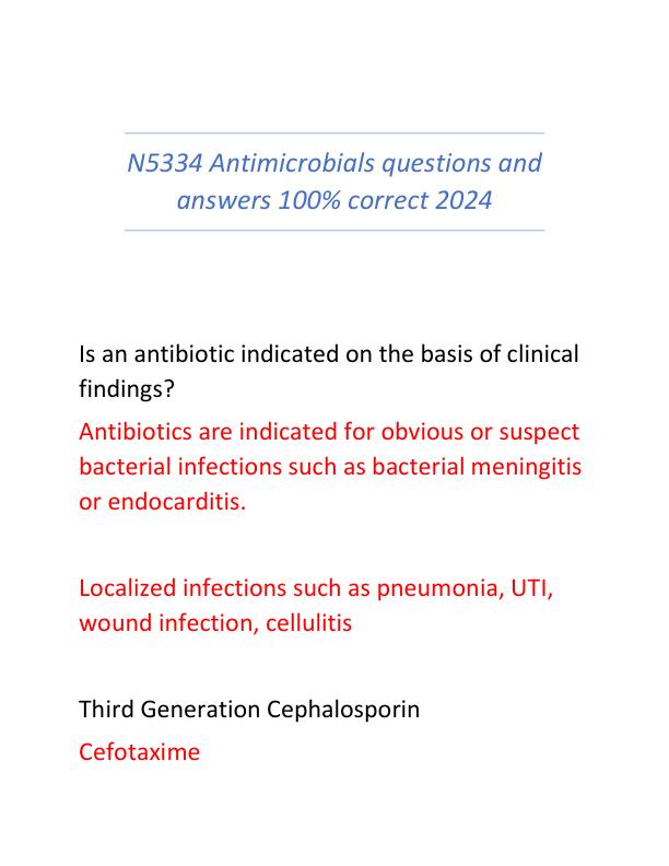 N5334 Antimicrobials questions and answers 100.pdf