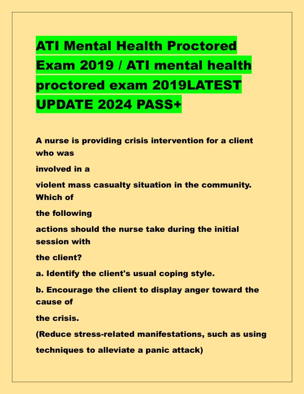 ATI Mental Health Proctored Exam 2019.pdf