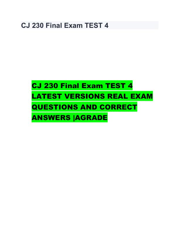 CJ 230 Final Exam TEST 4.pdf