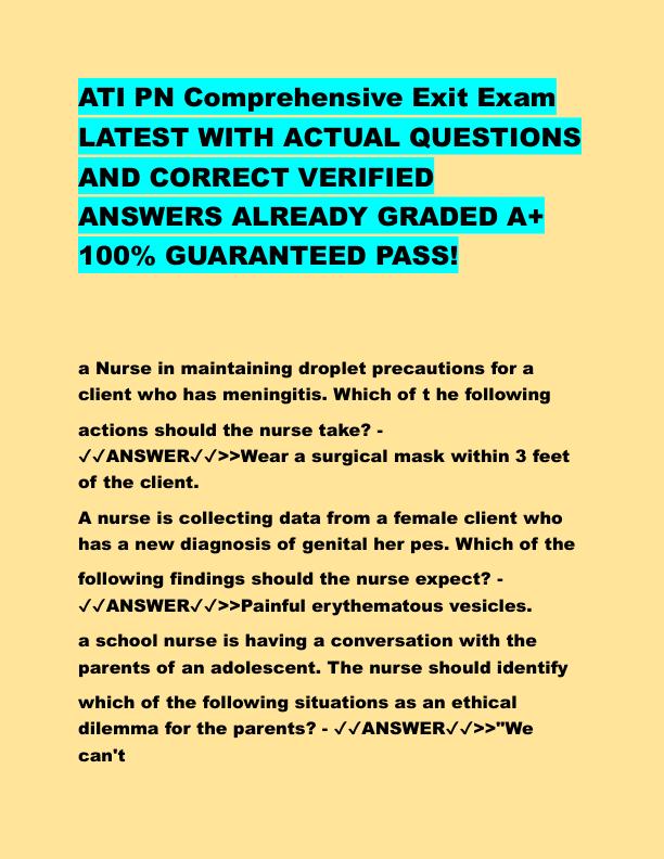 ATI PN Comprehensive Exit Exam LATEST WITH ACTUAL QUESTIONS AND CORRECT VERIFIED ANSWERS ALREADY GRADED A.pdf