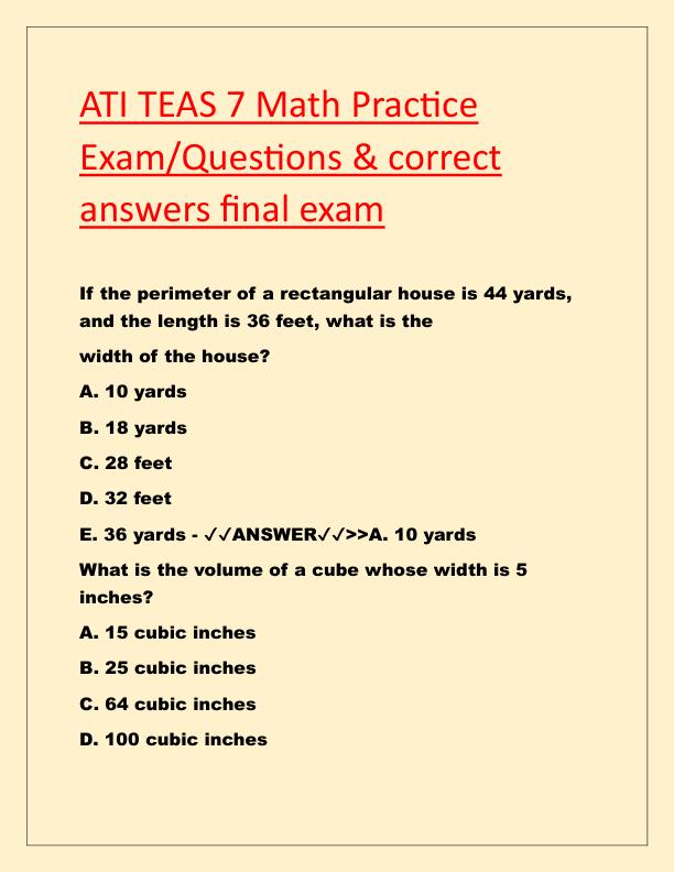 ATI TEAS 7 Math Practice Exam.pdf